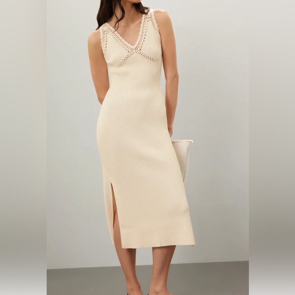 10 Crosby Derek Lam Black Midi Dress